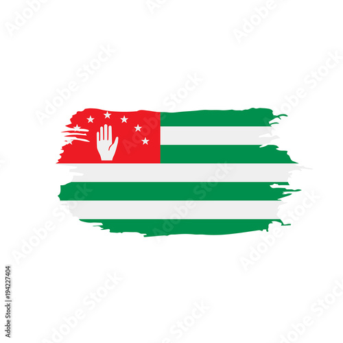 Abkhazia flag, vector illustration