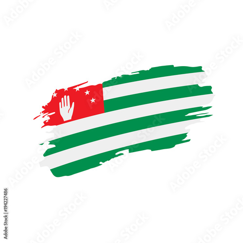 Abkhazia flag, vector illustration