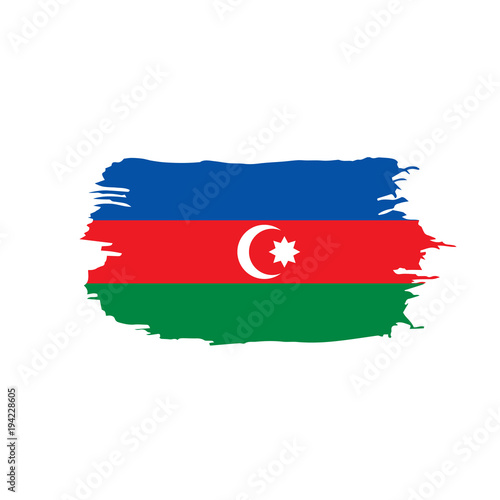 Azerbaijan flag, vector illustration
