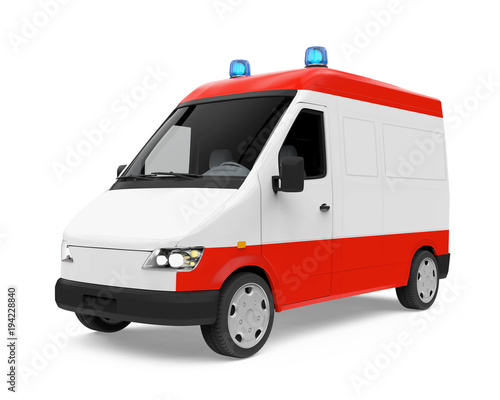 Ambulance Car Isolated