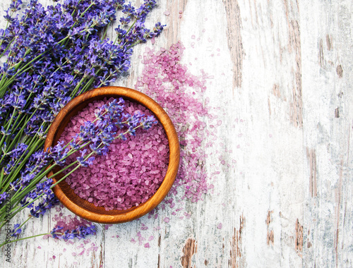 Lavender and massage salt