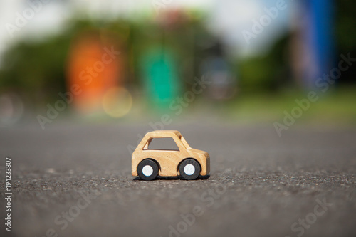 Wooden car model. © suphakit73