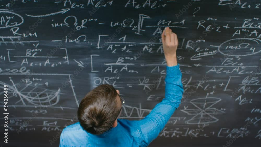 Academic Writing Mathematical Formula/ Equation on the Blackboard. Academic Writing Mathematical Formula/ Equation on the Blackboard.