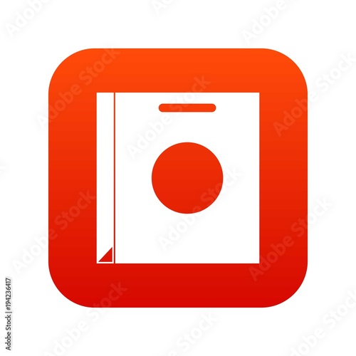 Free Download Paper bag icon digital red - GFXLoad