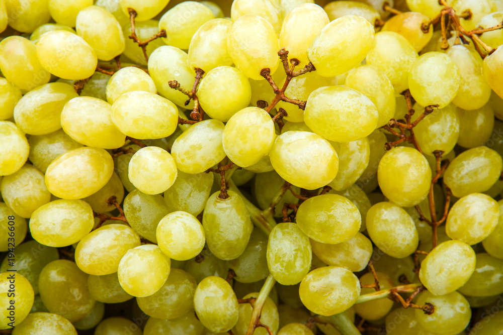 Image from above of green grapes. Image from above of green grapes.