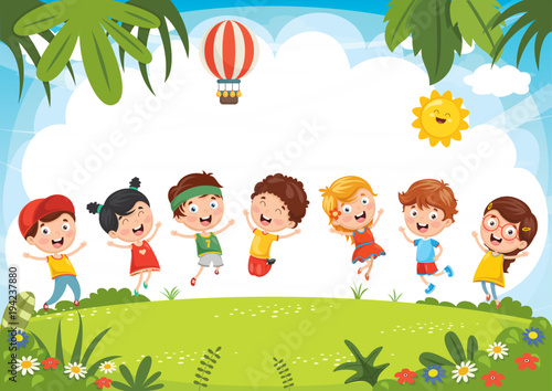 Happy Kids Playing