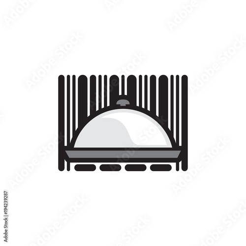 Food Barcode Logo Icon Design