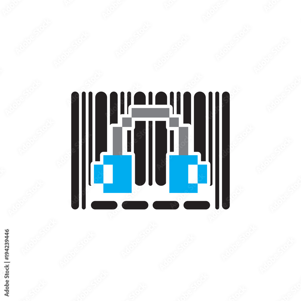 Podcast Barcode Logo Icon Design Podcast Barcode Logo Icon Design