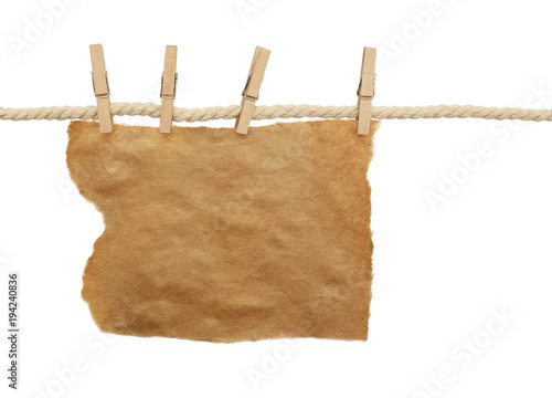 Cotton rope and four pins w...
