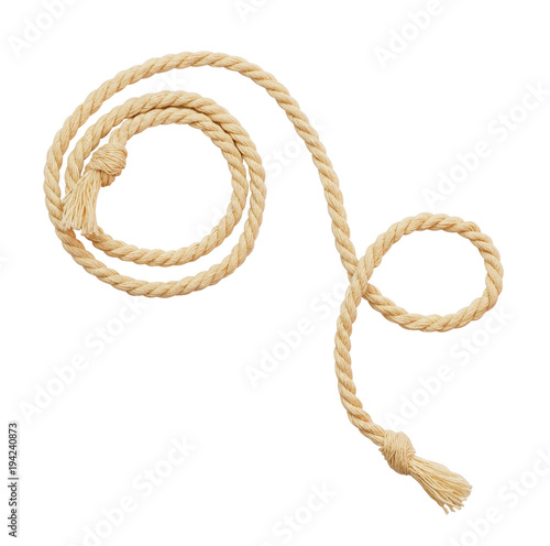 Cotton rope in arrangement