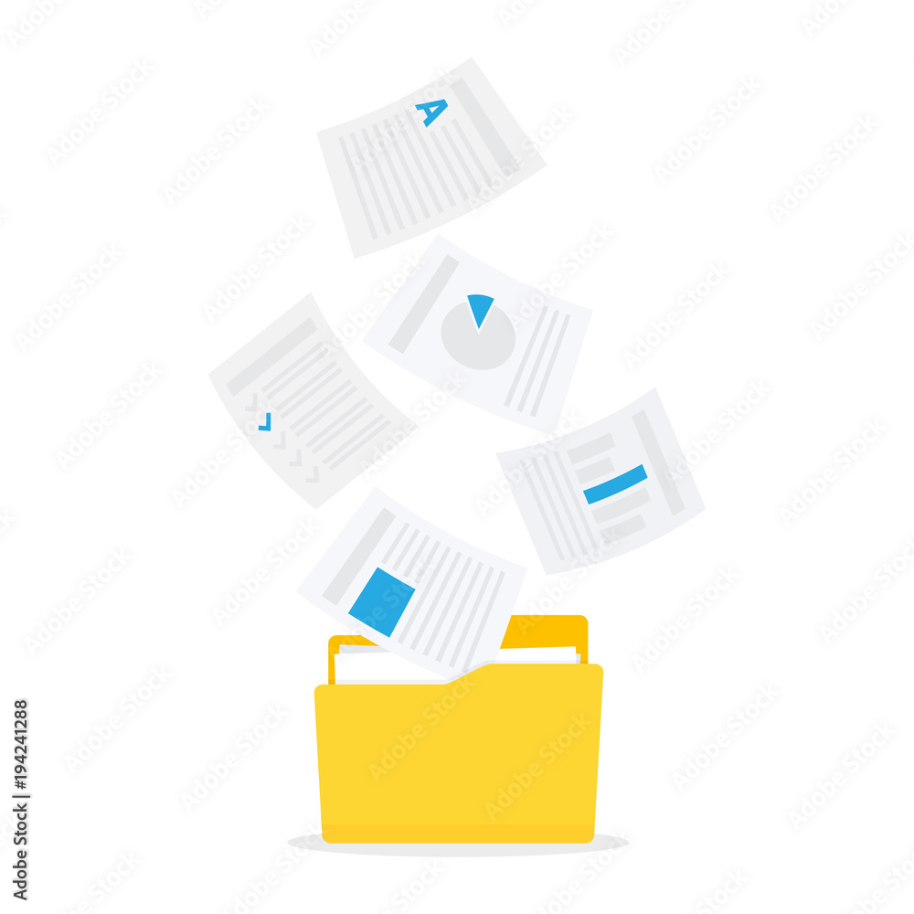 © StockVector - streaming into file folders