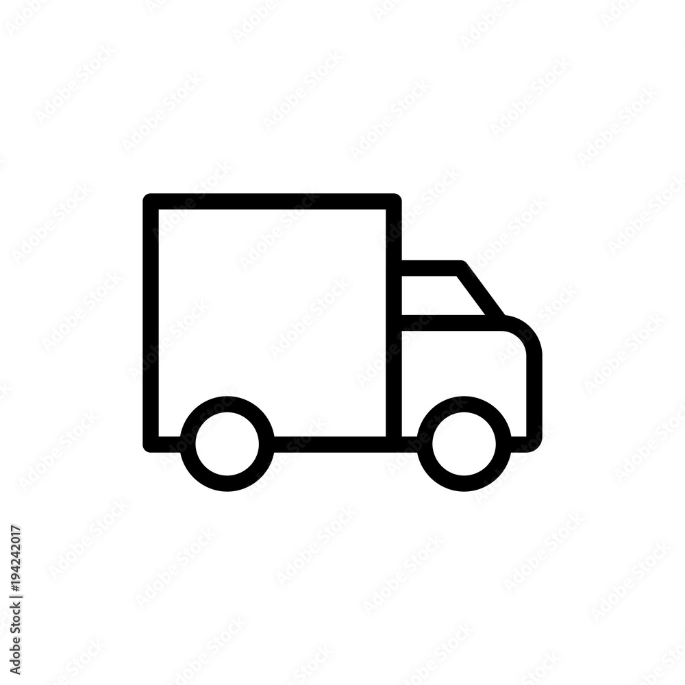 Truck flat icon Truck flat icon