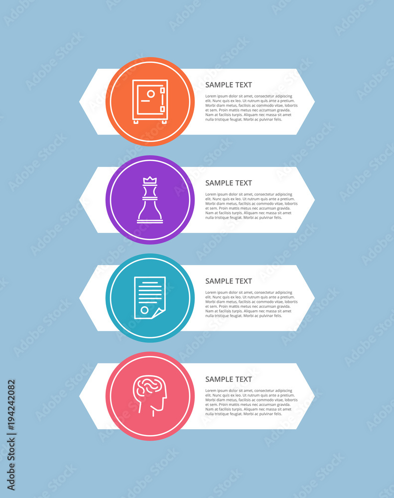 Infographic Elements Blue Vector Illustration Infographic Elements Blue Vector Illustration