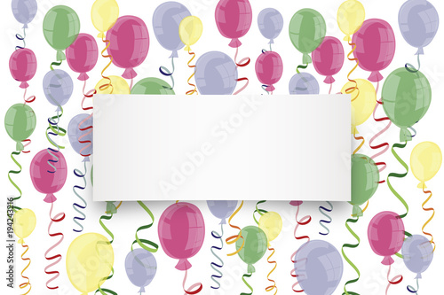 Luftballon Hintergrund bunt