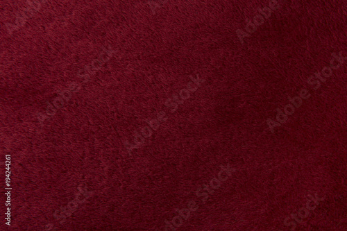 Full-frame burgundy red velvet cloth background photo