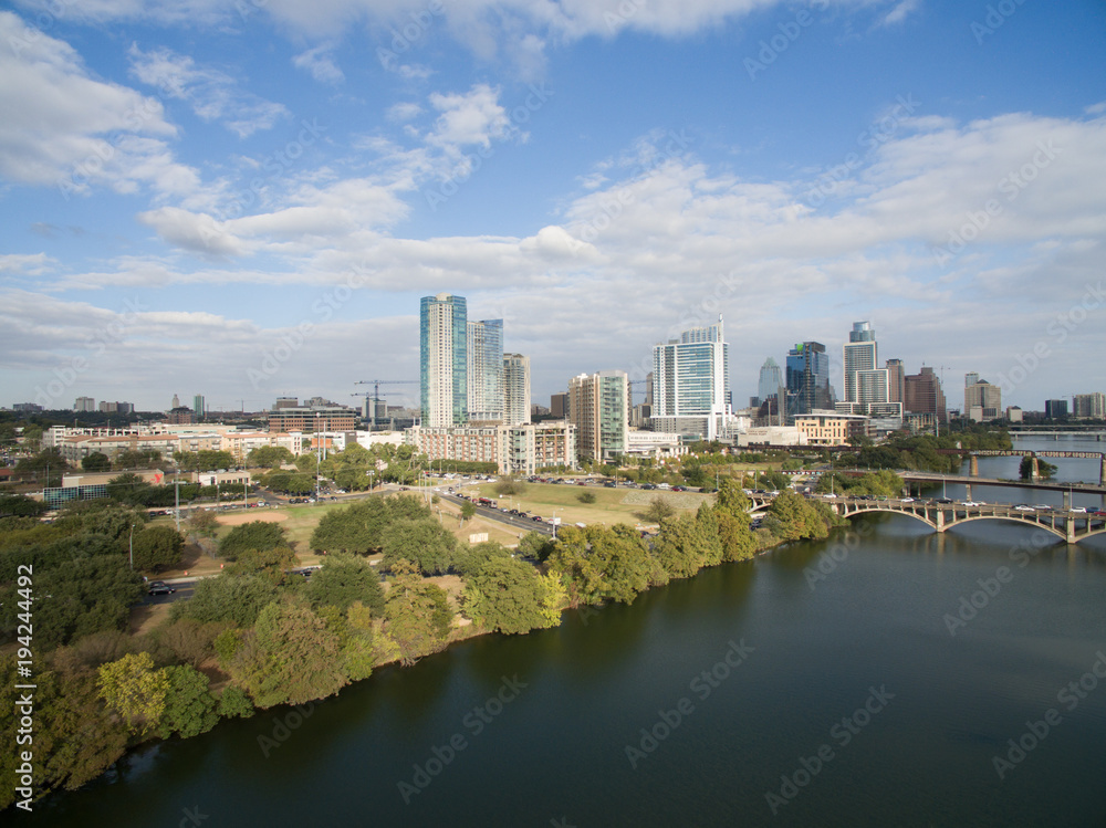 Aerial view of Austin, Texas, skyline