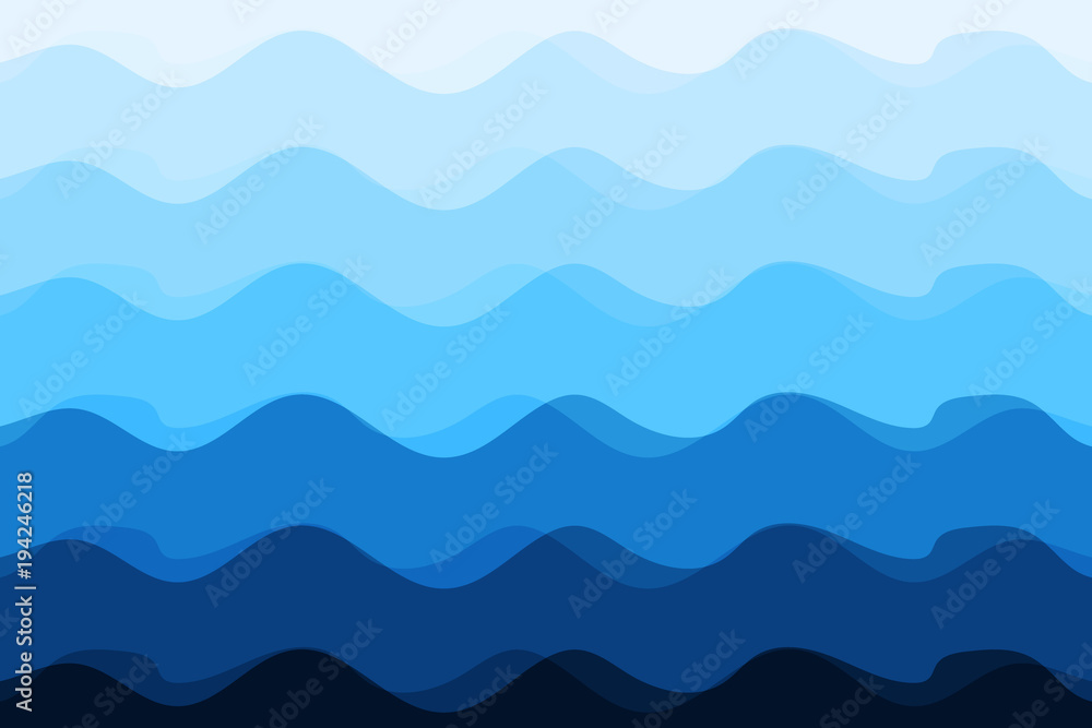 Wave abstract blue background sunshine vector illustration Wave abstract blue background sunshine vector illustration