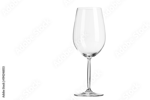 wine glass isolated on white with clipping path