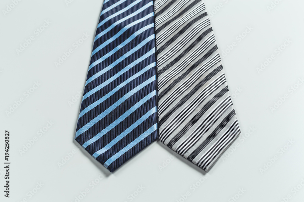 tie over white background tie over white background