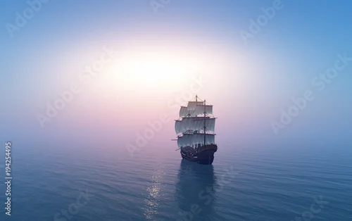 Obraz Vintage żaglówka