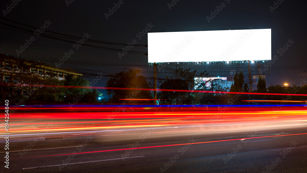 billboard blank for outdoor advertising poster or blank billboard at night time for advertisement. street light billboard blank for outdoor advertising poster or blank billboard at night time for advertisement. street light