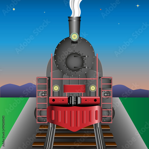 old locomotive, railway engine