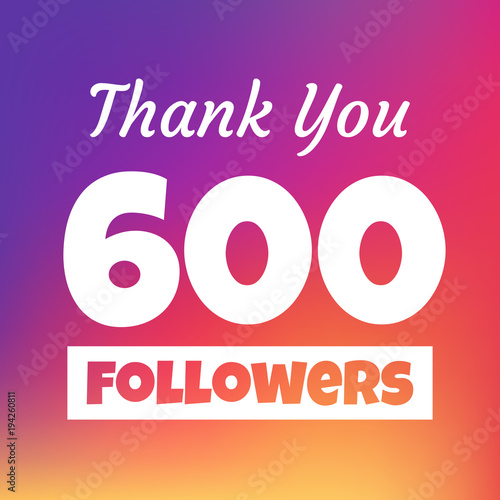 Thank you 600 followers web banner