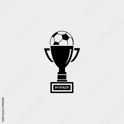 Soccer trophy in football