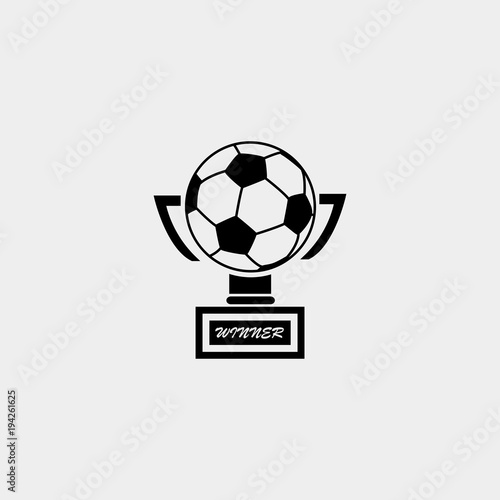 Soccer trophy in football
