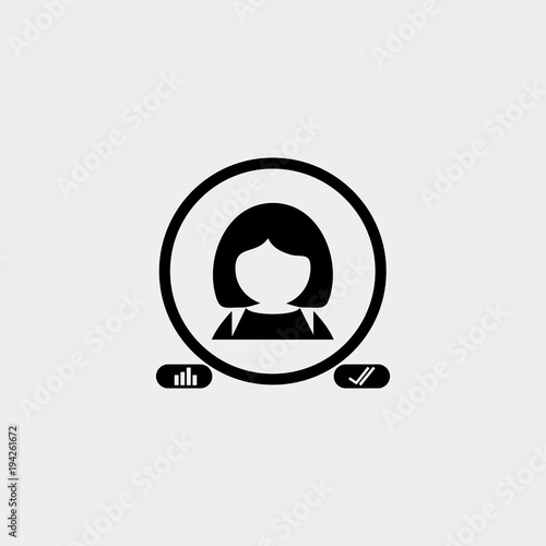 Chat telegram vector icon