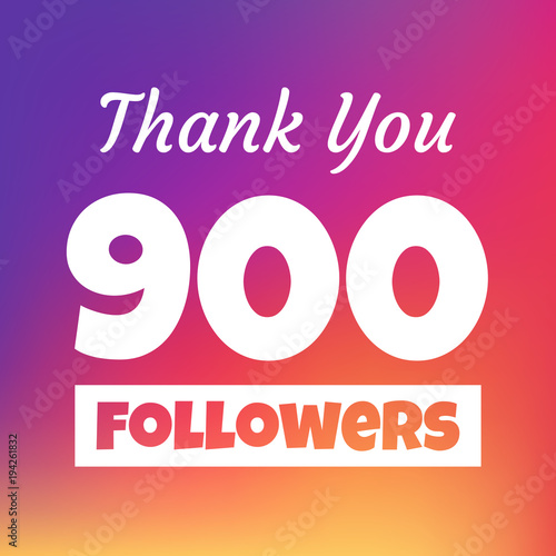 Thank you 900 followers web banner photo