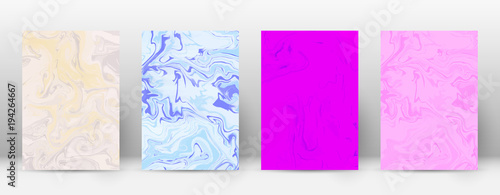 Abstract cover. Modern design template. Admirable suminagashi marble. Minimalistic hipster flyer design. Ideal trendy abstract cover. Vector illustration.