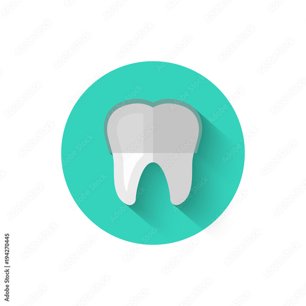 Tooth with braces icon isolated in flat design style vector illustration. Modern, minimalist icon on the theme of stomatology in stylish colors. Website and design for mobile apps and other projects Tooth with braces icon isolated in flat design style vector illustration. Modern, minimalist icon on the theme of stomatology in stylish colors. Website and design for mobile apps and other projects