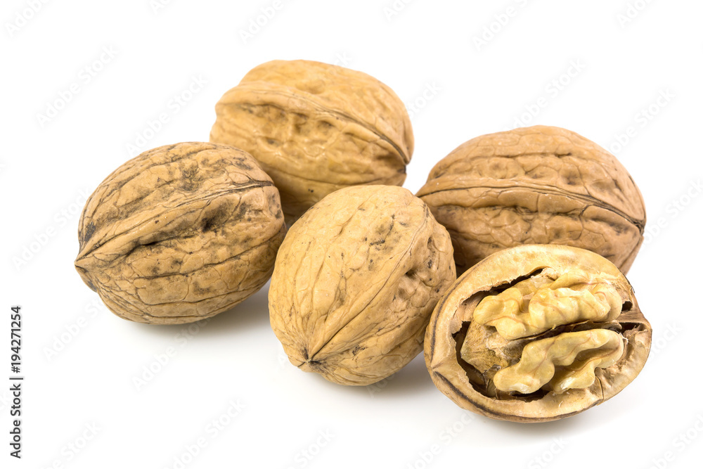 Walnut, walnut kernel, nut isolated on white background., with clipping path. Walnut, walnut kernel, nut isolated on white background., with clipping path.
