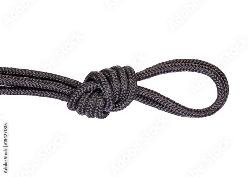 Black rope knot isolation
