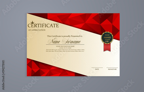 Certificate. Template diplomas, Vector