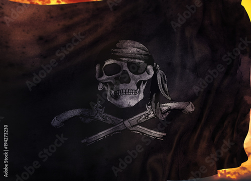 Pirate flags. Pirate flags Design Study photo