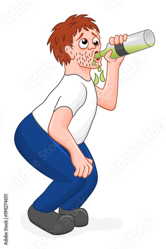 Cartoon alcoholic