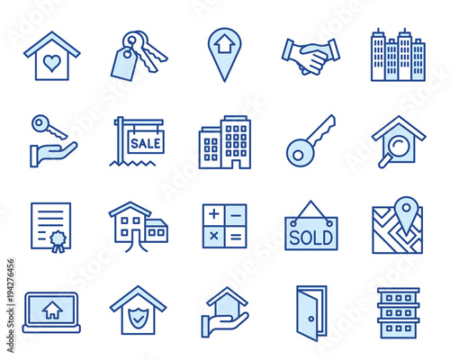 Real Estate Vector Icon Set