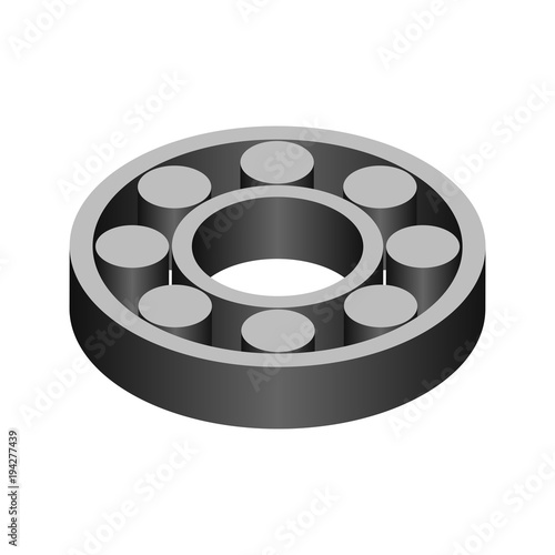 3D grey bearing in isometry
