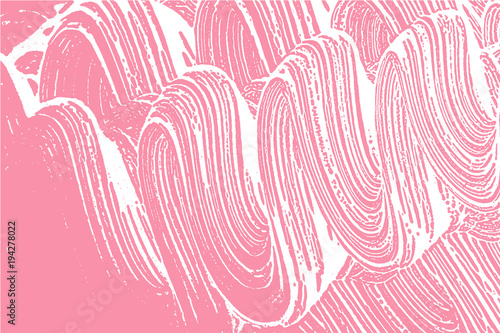 Natural soap texture. Admirable bright pink foam trace background. Artistic actual soap suds. Cleanliness, cleanness, purity concept. Vector illustration.