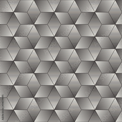 Vector seamless lattice pattern. Modern stylish texture with monochrome trellis. Repeating geometric grid. Simple design background. © Samolevsky
