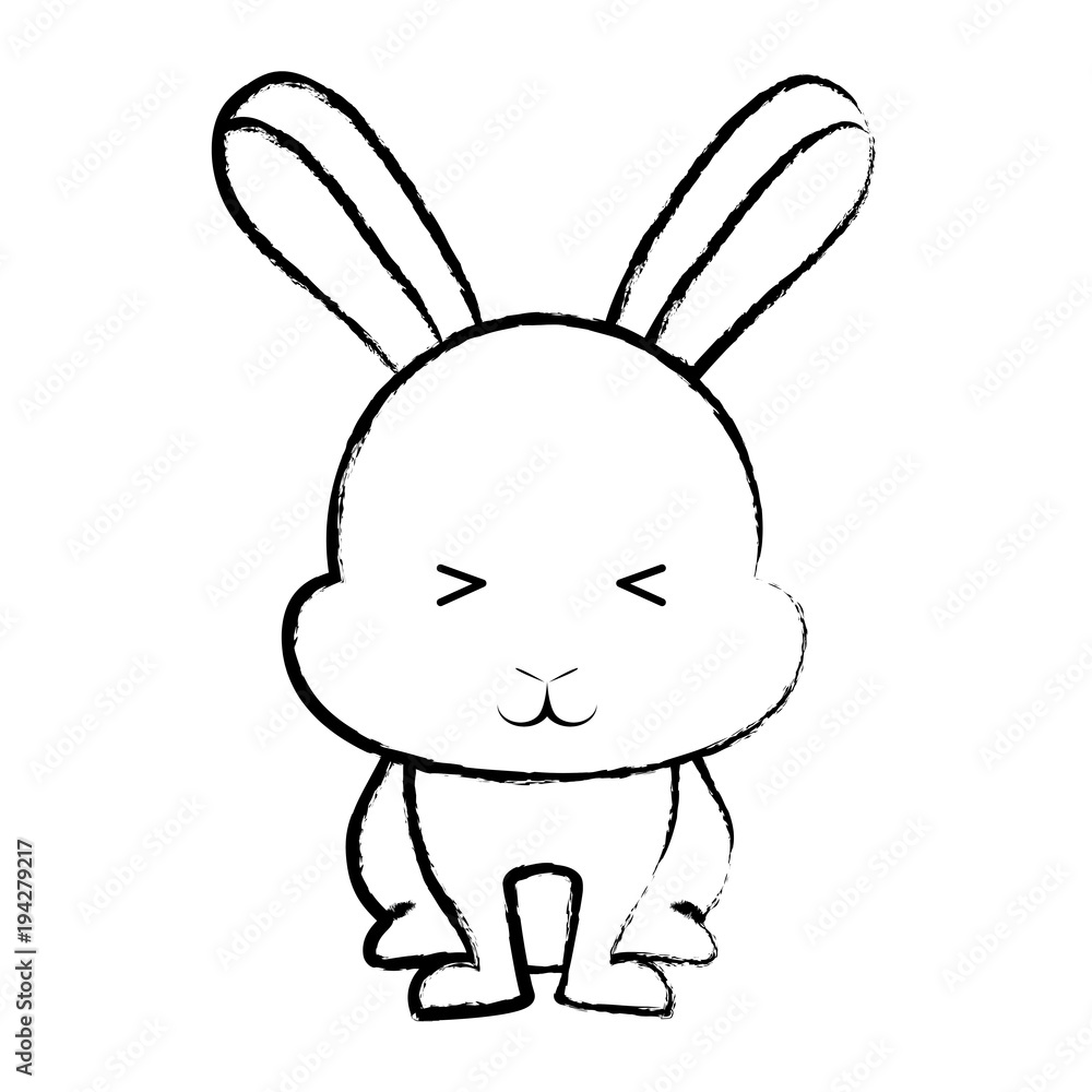 Obraz premium Cute rabbit icon 