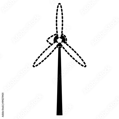 Wind turbine icon image