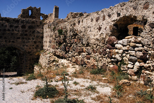 The magnificent castle of Antimacheia in Kos island, Dodecanese islands, Greece photo