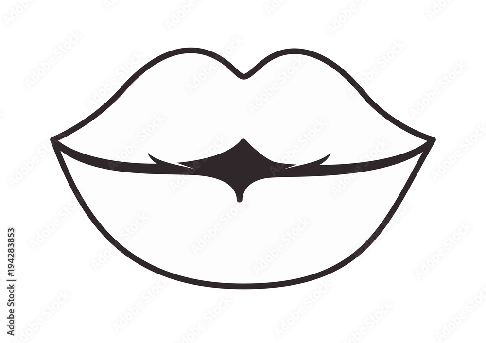 sensuality lips isolated icon vector illustration design sensuality lips isolated icon vector illustration design