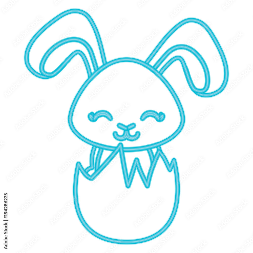 Obraz premium Cute rabbit icon 