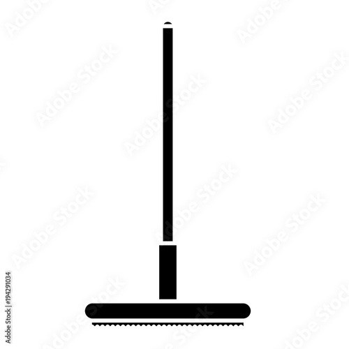 curling broom icon