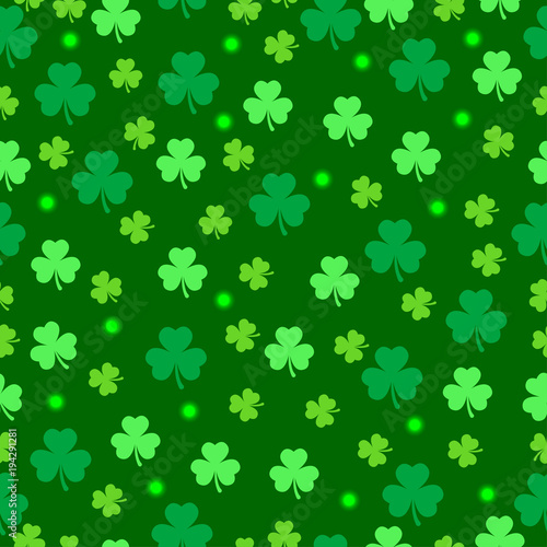 St.Patrick 's Day. Celebration. recreation. green. Clover. Print, for postcard and banner. For your design.