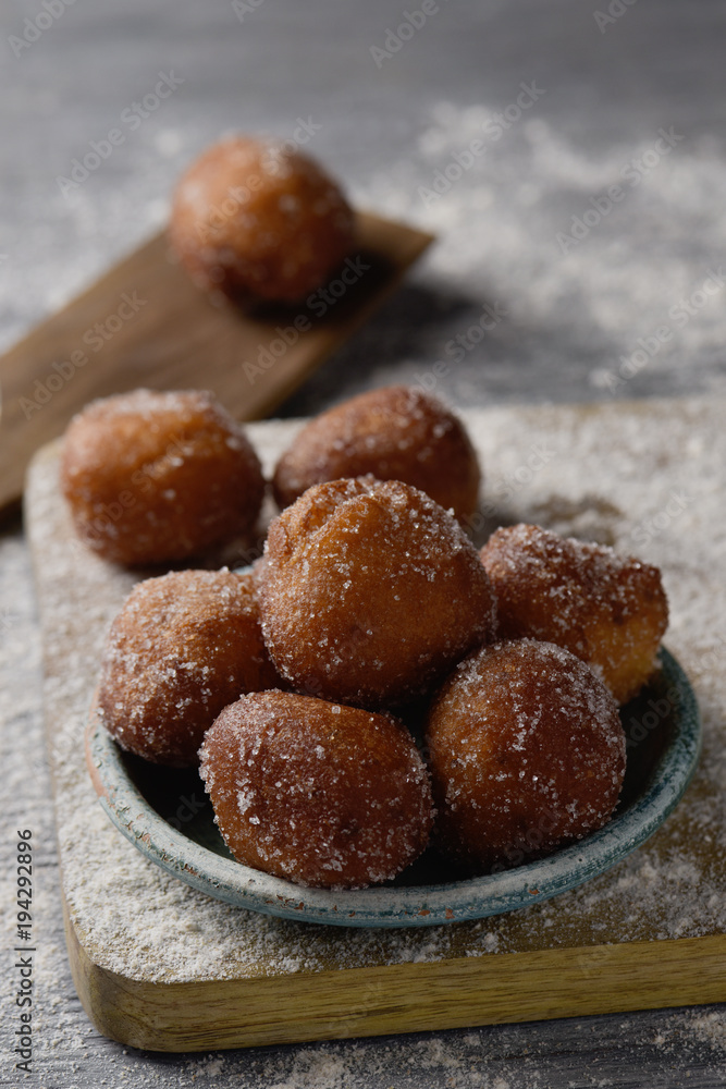 bunyols de Quaresma, Catalan dessert eaten in Lent bunyols de Quaresma, Catalan dessert eaten in Lent